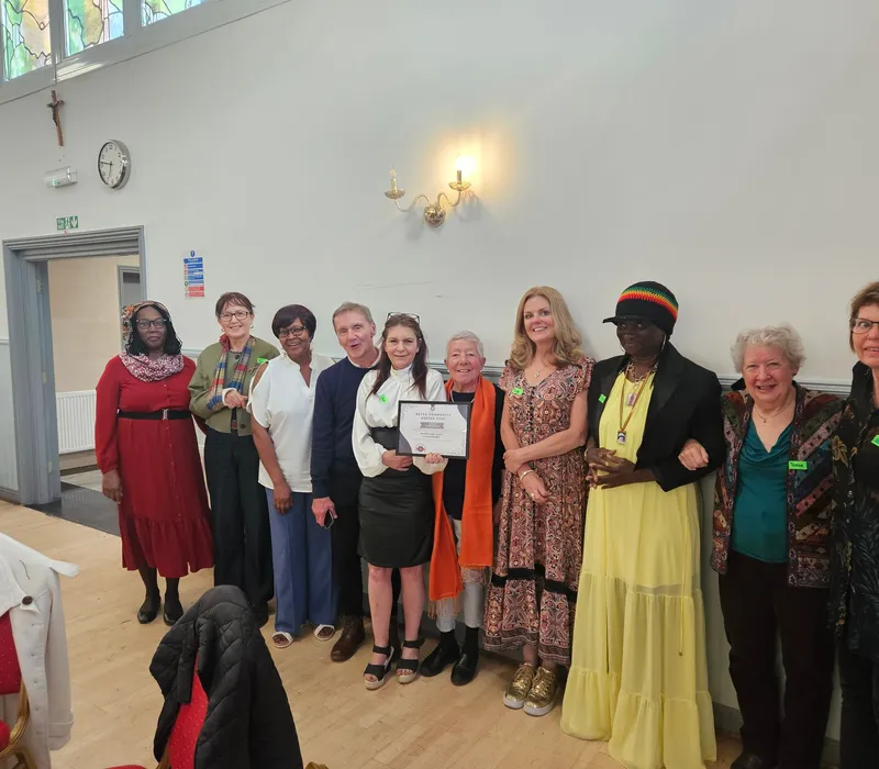 The Scrapstore team receiving the BATCA Community Heroes 2025 award